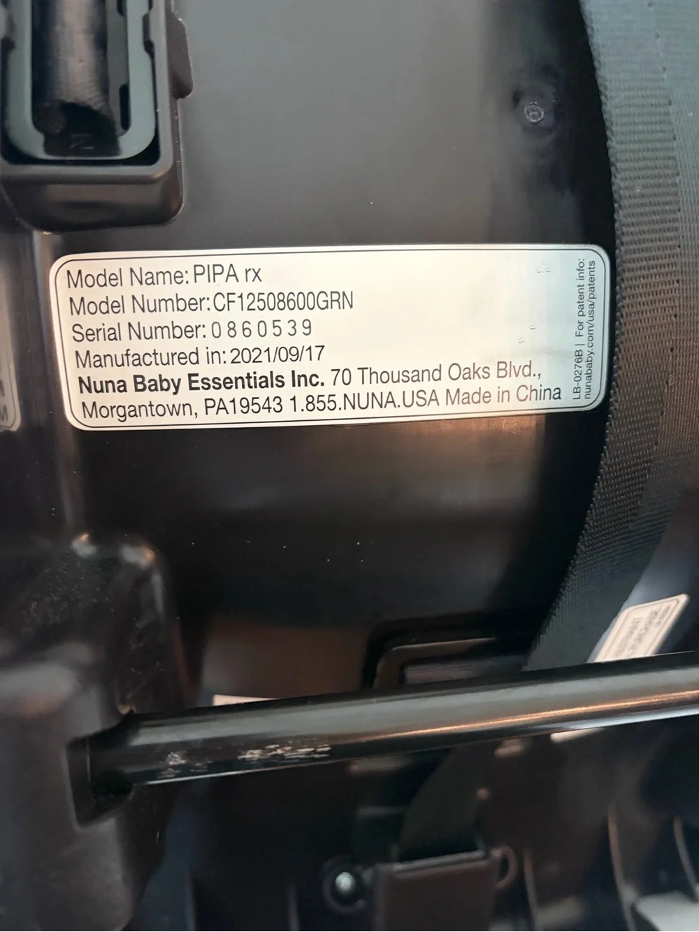 Nuna PIPA RX granite